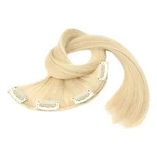 Aplique Megahair Tic Tac Cabelo Humano Loiro 50cm - 75gr Cor Loiro Claro Cor 10 Foto mini 1