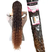 Aplique Rabo De Cavalo Cacheado Bio Fibra Diversos Cor Mt1b/30 - Fibra Proteína Foto  mini 1