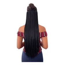 Aplique Tiara Fio Invisível Ajustável 70cm Cor Preto Cor 1 Foto  mini 1