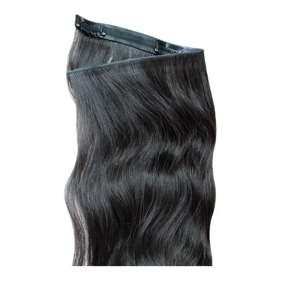 Aplique Tic Tac Cabelo Humano Tela-70cm 100gr Cor Largura 30cm Foto 1