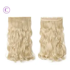 Aplique Tic Tac Loiro Cabelo Orgânico Fácil Aplicação Foto mini 2