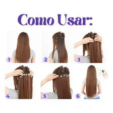 Aplique Tic Tac Loiro Cabelo Orgânico Fácil Aplicação Foto mini 4