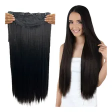Aplique Tic Tac OrgĂąnico IdĂȘntico Ao Humano 70cm 150g Cor Preto liso #1 Foto mini 1