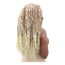 Apliques De Cabelo Cabelo Sintético Yan Hair Estilo Crochet Braid, Mega Hair, Box Tranças, Mega Hair, Tranças, Mel Com Californiana Platinado T27/613 De 60cm - 1 Mecha Por Pacote Foto mini 3
