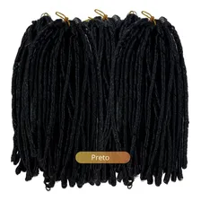 Apliques De Cabelo Fibra Sintética Cabelo Cacheado Crochet Braid Nina Softex Estilo Crochet Braid Fio A Fio Penteados Peruca Lace Mega Hair, 1 Preto Intenso De 70cm Foto mini  2