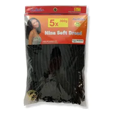 Apliques De Cabelo Fibra Sintética Cabelo Cacheado Crochet Braid Nina Softex Estilo Crochet Braid Fio A Fio Penteados Peruca Lace Mega Hair, 1 Preto Intenso De 70cm Foto  mini 1
