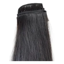 Apliques De Cabelo Natural Estilo Costuradas Castanho de 60cm Atacadão do Cabelo Foto mini  3