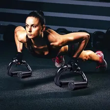 Apoio Fixo Flexão Braços Suporte Barra Exercício Casa Pushup Foto mini 2