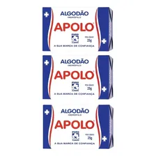 Apolo Algodão Caixa 25g Kit 3 Unidades Foto mini 1