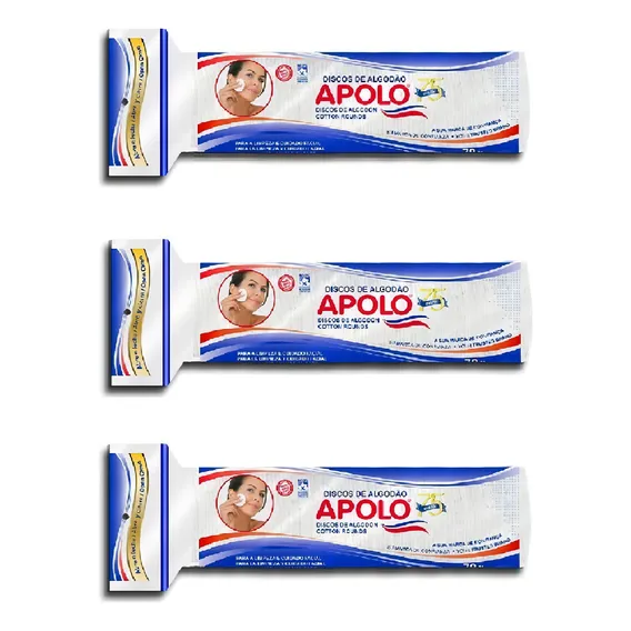 Apolo Discos De Algodão Kit 3 Unidades De 70g Foto 1