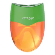Apontador escolar de 2 furos com apontador, apontador, apontador, cores variadas Foto mini 2