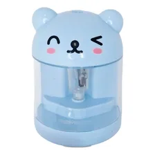 Apontador Lápis Elétrico Bichinhos Infantil Azul Foto  mini 1