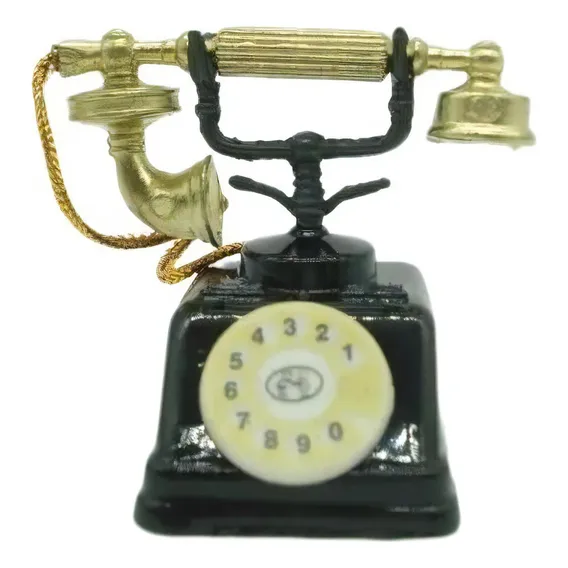 Apontador Telefone Classico Retro Coleção Metal Die Cast Foto 1