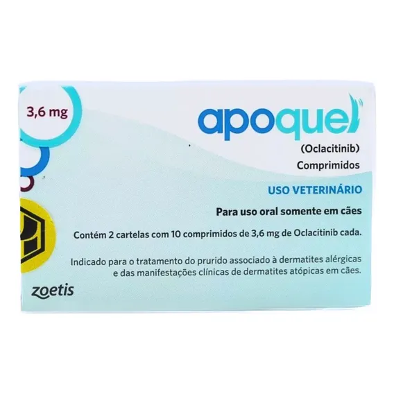 Apoquel Dermatológico Anti Coceira Cães 3,6 Mg Foto 1