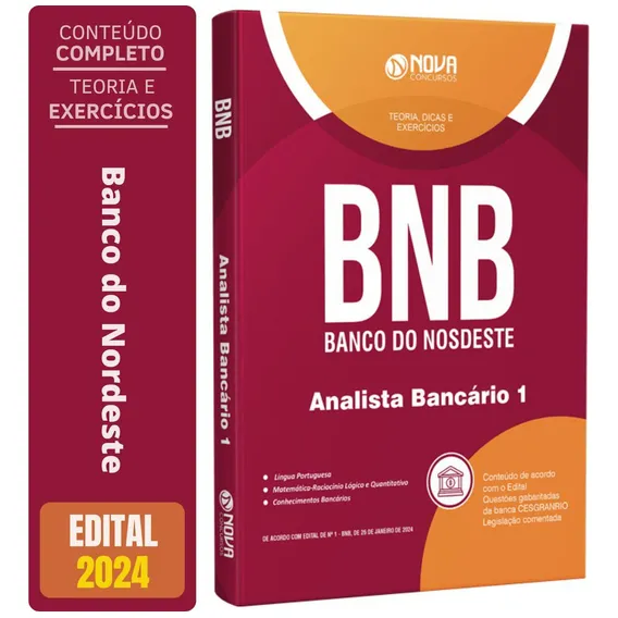 Apostila Bnb - Banco Do Nordeste 2024 - Analista Bancário 1 Foto 1