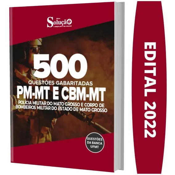 Apostila Caderno De Questões Pm Mt E Cbm Mt - Gabaritadas Foto 1