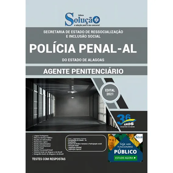 Apostila Concurso Polícia Penal Al - Agente Penitenciário, De Professores Especializados. Foto 1