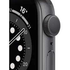 Apple Watch Series 6 (GPS) - Caixa de alumínio cinza-espacial de 4 cm - Pulseira esportiva preto Foto mini  2