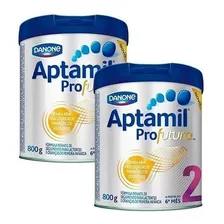 Aptamil Profutura 2 F贸rmula Infantil 2 Latas 800g Sabor Leite Foto mini 1