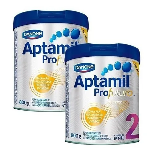 Aptamil Profutura 2 F贸rmula Infantil 2 Latas 800g Sabor Leite Foto 1