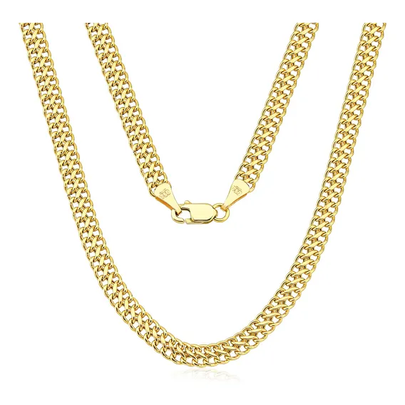 Aqua Jóias corrente feminina Lacraia Ouro 18K Amarelo 40 cm Foto 1