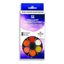 Aquarela Em Pastilha Brilhante Koh-i-noor 36 Cores Foto mini 1