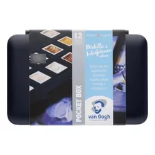 Aquarela Em Pastilha Talens Van Gogh 12 Cores Metálicas Foto  mini 1