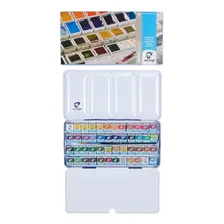Aquarela Em Pastilha Van Gogh 48 Cores Estojo De Metal Foto  mini 1