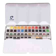 Aquarela Em Pastilha Van Gogh 48 Cores Estojo De Metal Foto mini  2