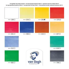 Aquarela Em Tubo Van Gogh 12 Cores 10ml Foto mini 3