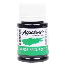Aquarela Liquida Aqualine Corfix 37 Verde Escuro 37ml Foto  mini 1
