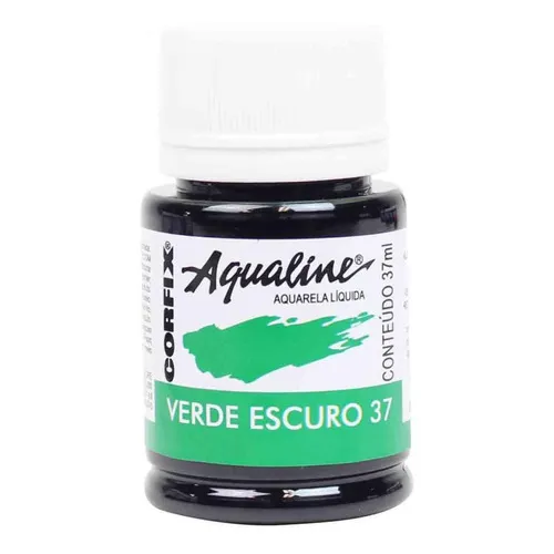 Aquarela Liquida Aqualine Corfix 37 Verde Escuro 37ml Foto 1