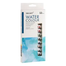 Aquarela Sinoart 12ml 12 Cores - Alta Qualidade Foto  mini 1