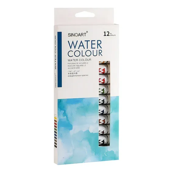 Aquarela Sinoart 12ml 12 Cores - Alta Qualidade Foto 1