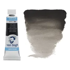 Aquarela Van Gogh Talens Bisnaga 10ml Cores Avulsas Cor 701 Ivory Black Foto mini 2