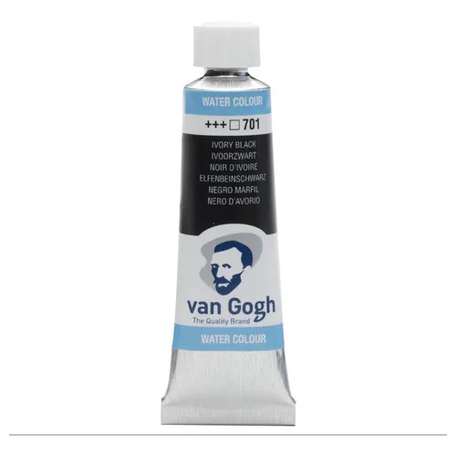 Aquarela Van Gogh Talens Bisnaga 10ml Cores Avulsas Cor 701 Ivory Black Foto 1