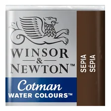 Aquarela Winsor & Newton Cotman Pastilha 609 Sepia Foto mini 1