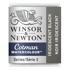 Aquarela Winsor & Newton Cotman Pastilha Iridescent Black Foto mini 2