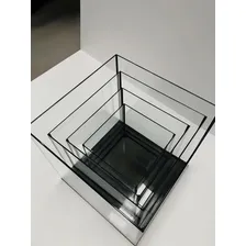 Aquario Cubo 15l Lapidado 3mm 25x25x25 ( Aqcb25 ) C/ Nota Foto mini 4