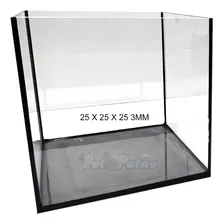 Aquario Cubo 15l Lapidado 3mm 25x25x25 ( Aqcb25 ) C/ Nota Foto mini 1