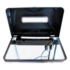 AquÔrio Curvo 40 Litros Com Bomba E Iluminação Rs-420b 110v Foto mini 2