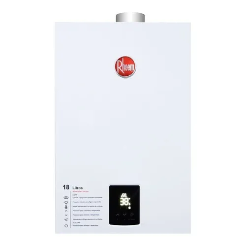 Aquecedor A Gás Digital Rheem Prestige 18 Litros Gn Bivolt Foto 1
