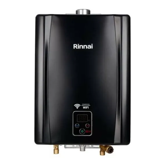 Aquecedor a gás GN Rinnai Digital REU-E211 FEH preto 127/220V Foto 1