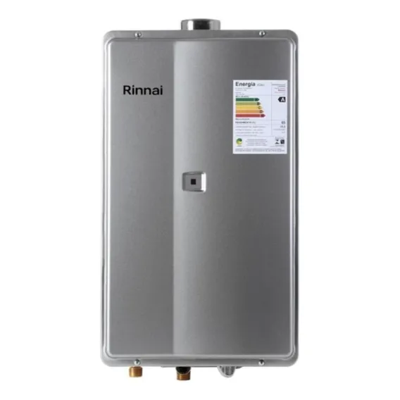Aquecedor a gás GN Rinnai REU-2802 FEC prata 127/220V Foto 1