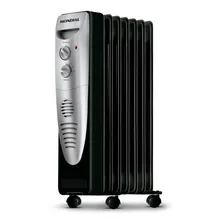 Aquecedor a Óleo Mondial Preto/Prata 1500W A-06 Foto mini 1