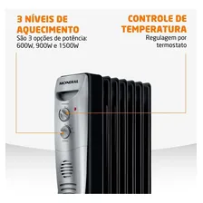 Aquecedor A Óleo Multifuncional 1500w Portátil A-06 Mondial 127v Foto mini 4