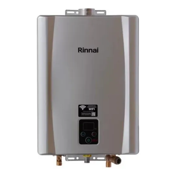 Aquecedor Agua A Gás Rinnai Digital Glp 17 Litros E171 Prata Foto 1