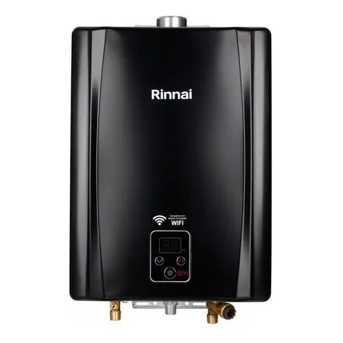 Aquecedor Agua A Gás Rinnai Digital Gn 21 Litros E211 Preto 110V/220V Foto 1
