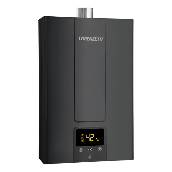 Aquecedor Água Gás Lorenzetti Lz 2000bk Preto 20 Litros Gn 110v/220v Foto 1