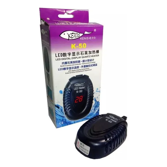Aquecedor C/ Termostato Hopar K-50 200w Aquários Até 200l 220V Foto 1